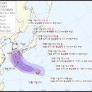 제14호 태풍 ‘난마돌’, 14일 15시 일본 도쿄 동남동쪽 2160km 부근 해상 접근 이미지