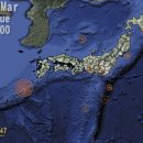 동일본지진당시 지진횟수 이미지