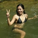 민도로섬 폭포 수영장에 놀러온 여자^*^| 이미지
