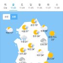 오늘의 날씨 🌞☔️☃️. 2023년 11월 3일 금요일 이미지