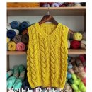 대바늘 여름 니트 도안] 올리브뇽탑 키즈 테스트니팅 후기 (by 미뇽니트 &amp; 낙양모사 Lux 5ply 실)