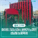 화이트 크리스마스 분위기를 느꼈던 성남동 눈꽃축제