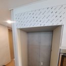 용산-442 | 부족한 수납공간 해결! 냉장고 상부장 맞춤 시공 사례