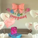 [08/01] 캘리그라피 취미반 | 랄라래빗 핑크요정 생일파티용품으로, 3살아이 행복한 생일 만들어주기
