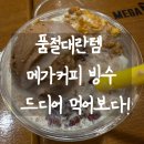4033 | 메가커피 빙수 신메뉴 1인 빙수파르페 솔직후기