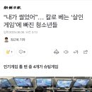 “내가 썰었어&#34;....칼로 베는 &#39;살인게임&#39;에 빠진 청소년들 이미지