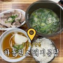 창원 성산구청 밥집 하동원조돼지곰탕 항정살 수육백반