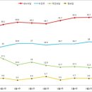 지난 총선전 정당지지율 변화추이 이미지