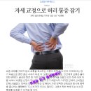 자세교정으로 허리통증잡기 이미지