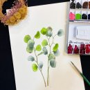 물빛의 수채캘리그라피 이미지