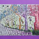 자연풍경 파스텔아트 이미지