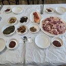 청도한재미나리 축제시기 스타미나리에서 삼겹살 굽기