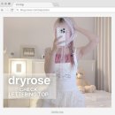 탑(TOP) | 드라이로즈(dryrose) check lettering top 체크 레터링탑 레드 후기