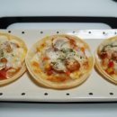 집에서 피자만들기 만두피 피자 요리 아이들 간식 이미지