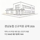 경남단감 원예농업협동조합 | 경남농협 신규직원 공채 2026 - 학력·나이 제한 없는 정규직, 마감 전에 꼭 확인하세요