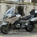 그레이박스 | BMW R1250RT 포르쉐 그레이 도색 + 카본 무광 데칼 │ 사이드박스 고휘도 반사 데칼 시공 후기