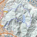 팔용산(경남 창원 마산) : 정우맨션정류장~돌탑공원~152.4봉~팔용산~상사바위~봉암수원지~능선둘레길~용선대~동부경찰서 이미지