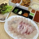 강릉중앙시장 지하 회센터 두툼한 회 맛집 &#39;별주부횟집&#39; 포장 후기 | 광어 오징어 도미