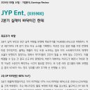 JYP Ent. : 2분기 실적이 바닥이긴 한데 이미지