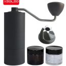 XEOLEO-수동 커피 그라인더, 휴대용 커피 그라인더 알루미늄 커피 밀러 커피 콩 밀링 머신 25g 원추형 버 그라인더 이미지