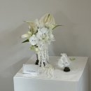 타일아트 트레이 제작 | 인천부케말리기선물 백합,그날부케말리기 부케레진아트 부케트레이 링홀더 후기