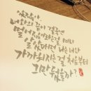 감성을 쓰다 캘리그라퍼 이미지
