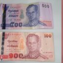 태국 밤거리에서는 500바트와 100바트가 비슷해 이미지