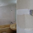 좁은 욕실 셀프인테리어 / 타일페인트칠하기 이미지
