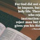 Bible Reading - 1Thessalonians 4:1~9 이미지
