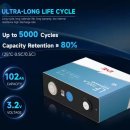 중국 제조회사_ EVE LF100LA 32v lifepo4 리튬 배터리 자동 배터리 Spec 비교 이미지