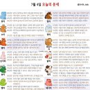 7월 4일 띠별 오늘의 운세 이미지