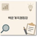 포천 백운계곡 캠핑장 카라반 취사 차박 깔끔 정리