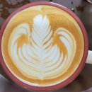 라떼아트 야간 이미지