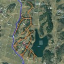 감이 메달려 있는 형상인 현시형(懸枾形)의 대전대학교 설립자 임달규 선영과 그의 묘소 이미지