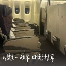 인천 세부 대한항공 태교여행 기내식 좌석 엑스트라 레그룸 후기