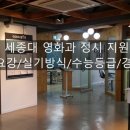 2026 세종대 영화과 정시 지원하기/모집요강, 실기방식, 수능등급, 경쟁률/영화과 학원 이미지