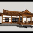 3D도면 몰아보기 14평 ㄱ자 한옥3D 도면(Wood Wood Korean house-한옥동영상) 이미지