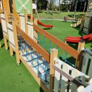 고리산통나무집 | 놀이터 나무손잡이 데크 교체 시공 가격 업체