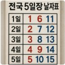 가술농장 | 전국 5일장 날짜표 알아보기