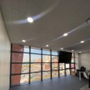 중곡동 보건복지행정타운 교육장 | 커튼 블라인드 추천 ] 광진구 중곡동 광진구청 보건복지 행정타운 교육장에 맞춤 설치한 전동 나비 주름...