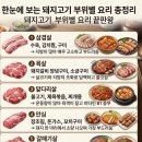 돼지고기 부위별 요리 이미지