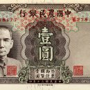 중국은행. 중국농민은행. 중앙은행 발행화폐 이미지