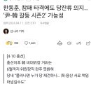 대통령실 : 한동훈 책임이 크다 이미지