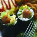 김밥과스파게티 이미지