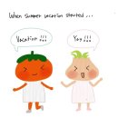 영어만화 Summer vacation (여름 휴가) 이미지