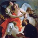 세 천사 앞에서 기도하는 아브라함 (1730) - 조반니 바티스타 티에폴로 이미지