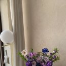 효심디자인플라워 | 군자,청담,강남 아버님 칠순축하꽃바구니 보라 파랑 기본꽃바구니