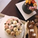 [느엘스] 서울 강남 버터크림 플라워케이크 여자친구 기념일 생일케이크 주문제작 후기