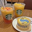 G280 | 스타벅스 음료 메뉴 피치 망고 선셋 블렌디드 멜팅 리코타 슈크림 케이크