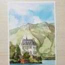 수채화 일러스트 이미지